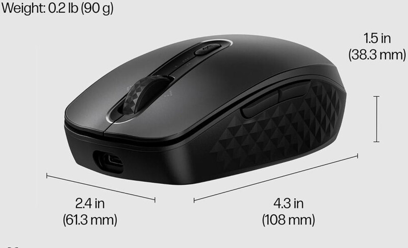 Мышь беспроводная HP 690 Rechargeable Black Bluetooth (7M1D4AA)