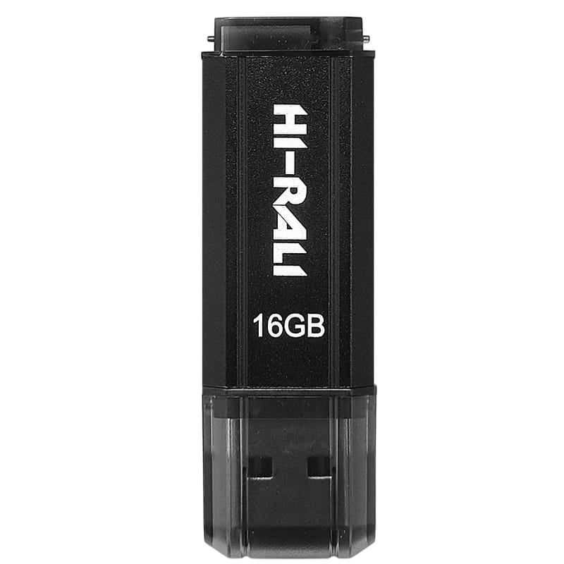 Флеш-накопичувач USB 16GB Hi-Rali Stark Series Black (HI-16GBSTBK)