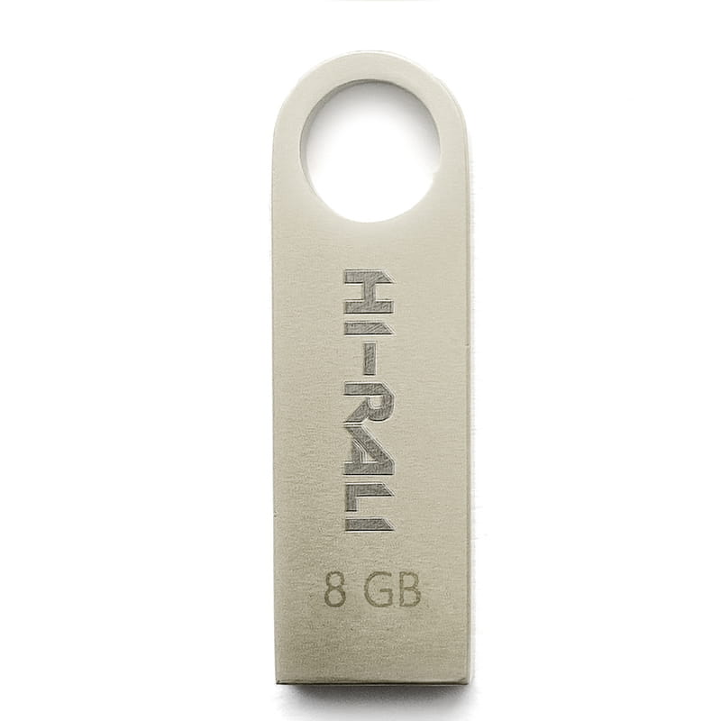 Флеш-накопитель USB 8GB Hi-Rali Shuttle Series Silver (HI-8GBSHSL)