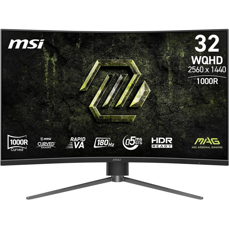 Монитор MSI 31.5" MAG 325CQPF E18 VA Black Curved 180Hz