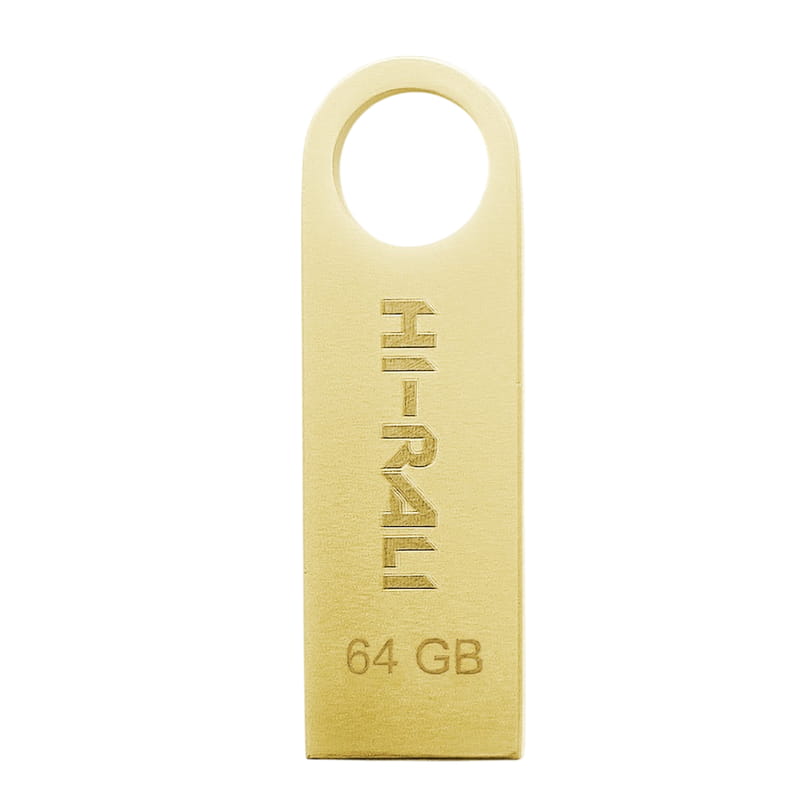 Флеш-накопитель USB 64GB Hi-Rali Shuttle Series Gold (HI-64GBSHGD)