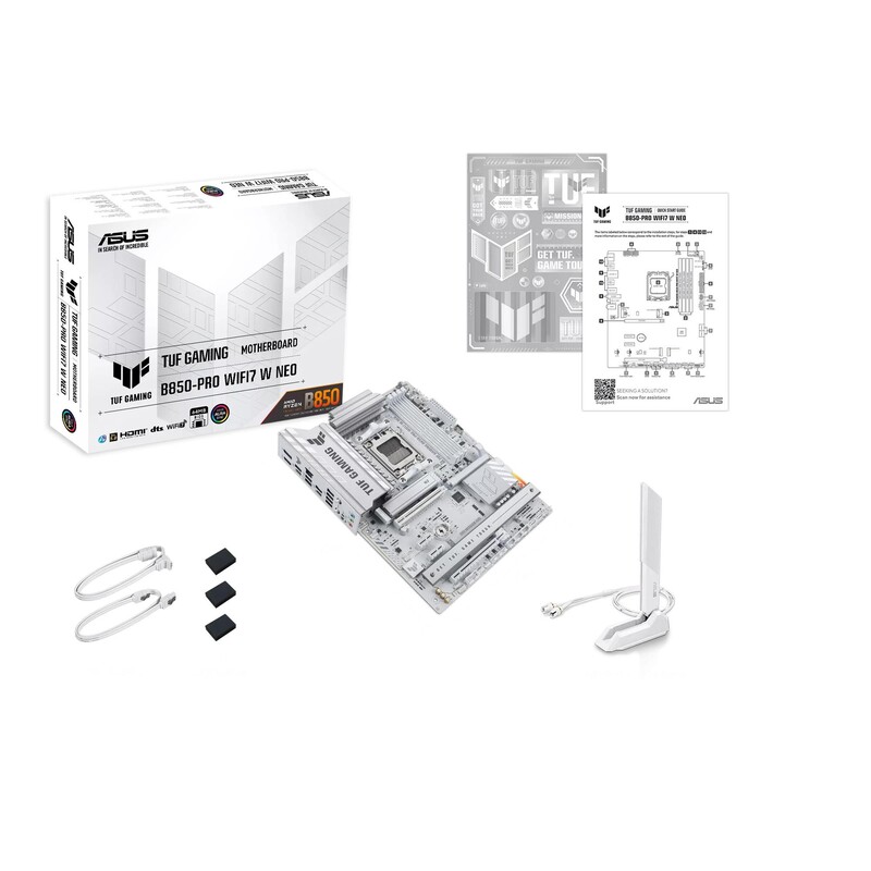 Материнська плата Asus TUF Gaming B850-Pro WiFi7 White Neo Socket AM5