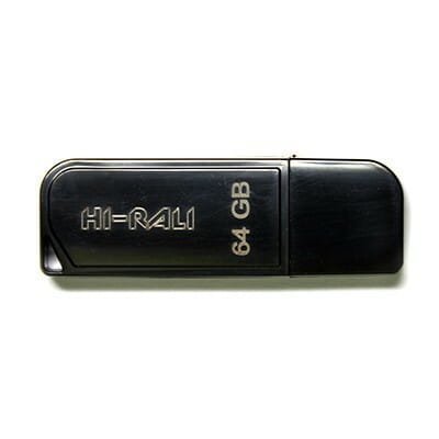 Флеш-накопичувач USB 64GB Hi-Rali Taga Series Black (HI-64GBTAGBK)
