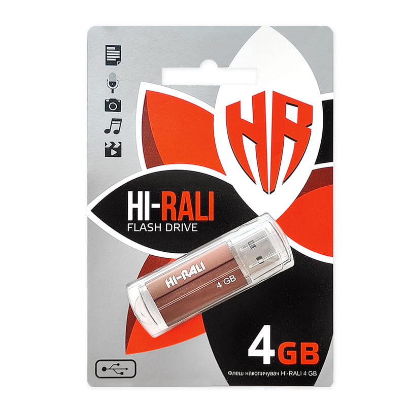 Флеш-накопитель USB 4GB Hi-Rali Corsair Series Bronze (HI-4GBCORBR)