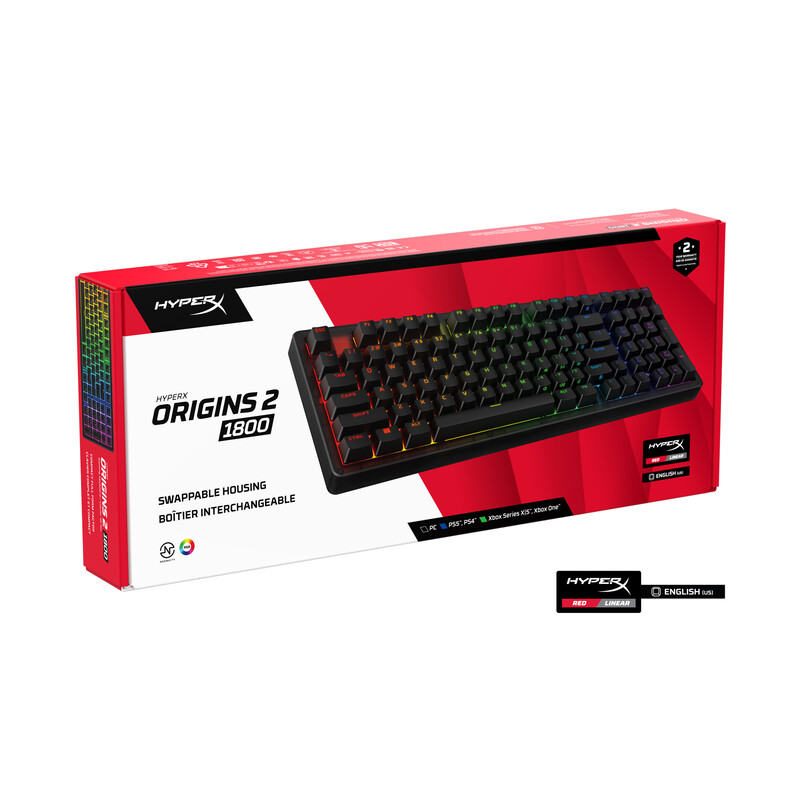 Клавиатура HyperX Origins 2 1800 HX Red USB Black (B4QS4AA)