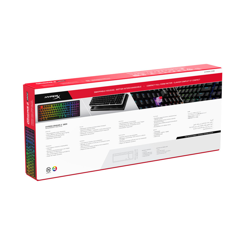 Клавиатура HyperX Origins 2 1800 HX Red USB Black (B4QS4AA)