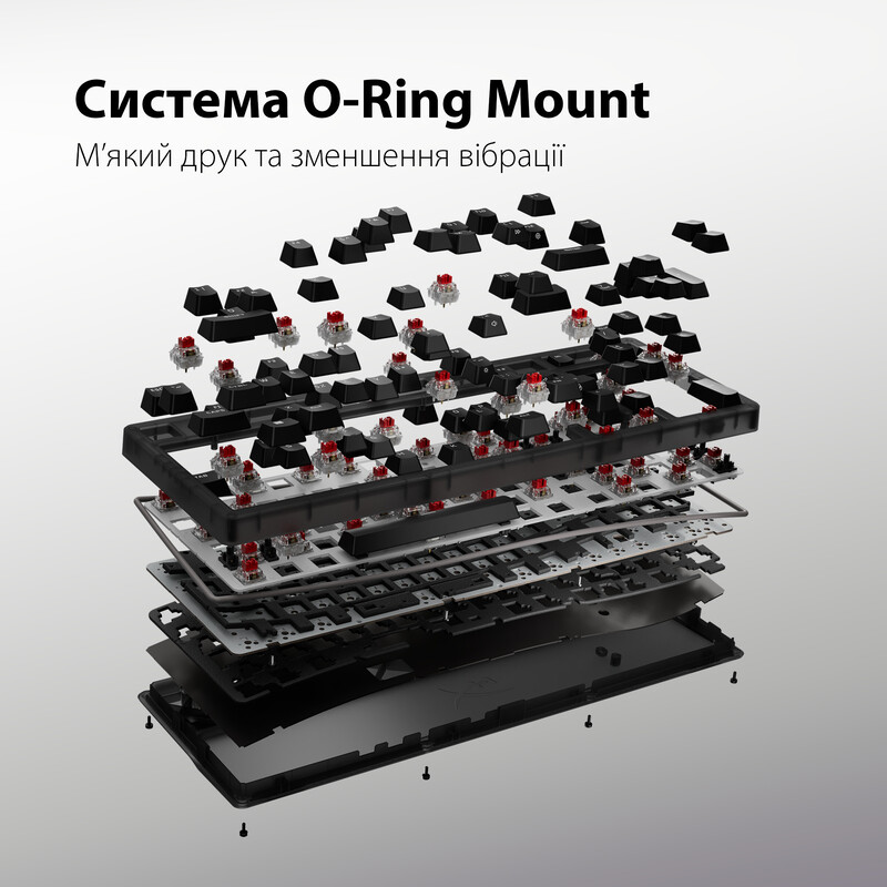 Клавіатура HyperX Origins 2 1800 HX Red USB Black (B4QS4AA)