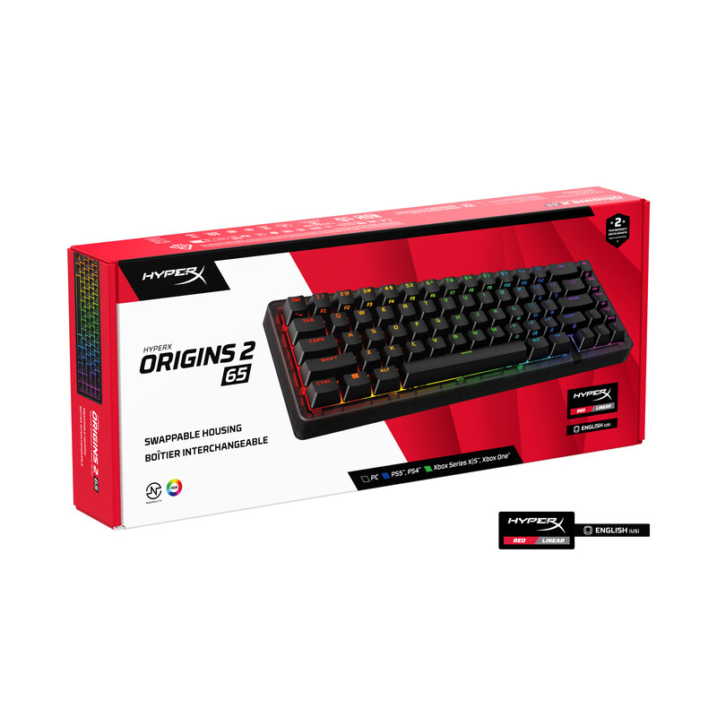 Клавиатура HyperX Origins 2 65 HX Red USB Black (B4QS3AA)