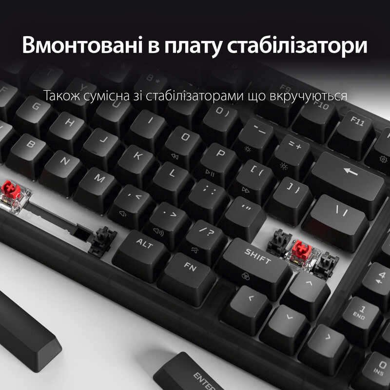 Клавіатура HyperX Origins 2 65 HX Red USB Black (B4QS3AA)