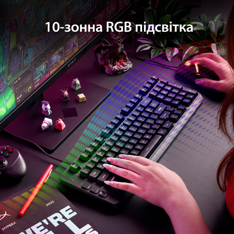 Клавіатура HyperX Eve 1800 USB Black (B7JE0AA)