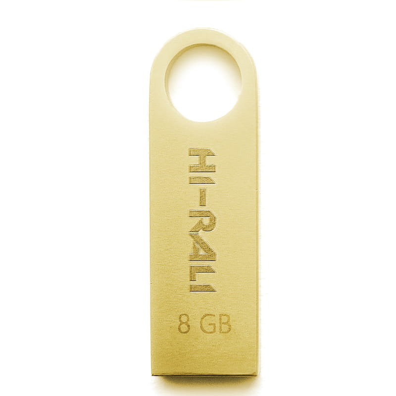 Флеш-накопитель USB 8GB Hi-Rali Shuttle Series Gold (HI-8GBSHGD)