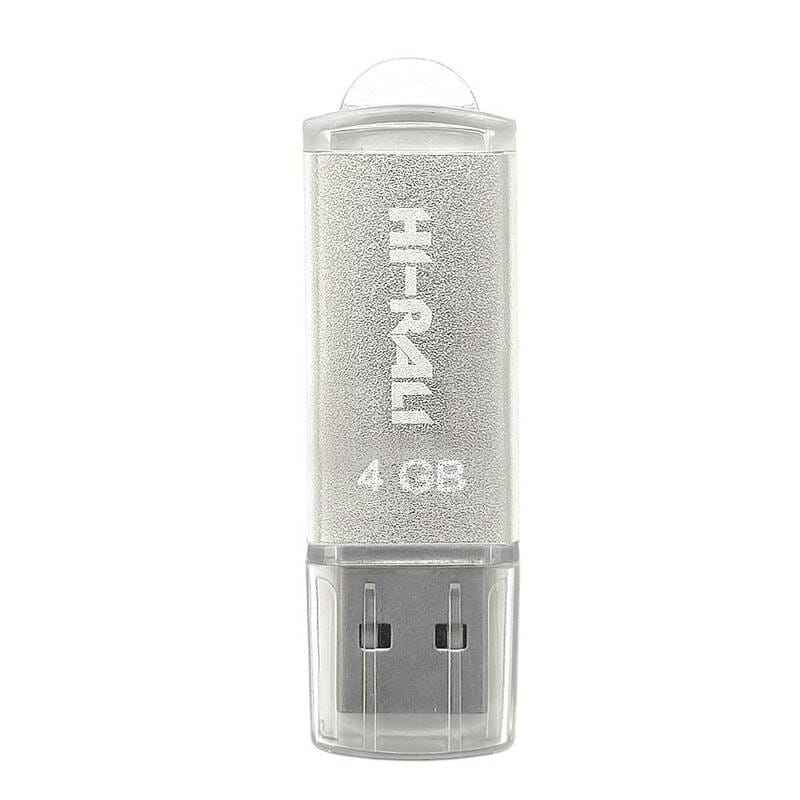 Флеш-накопичувач USB 4GB Hi-Rali Rocket Series Silver (HI-4GBVCSL)