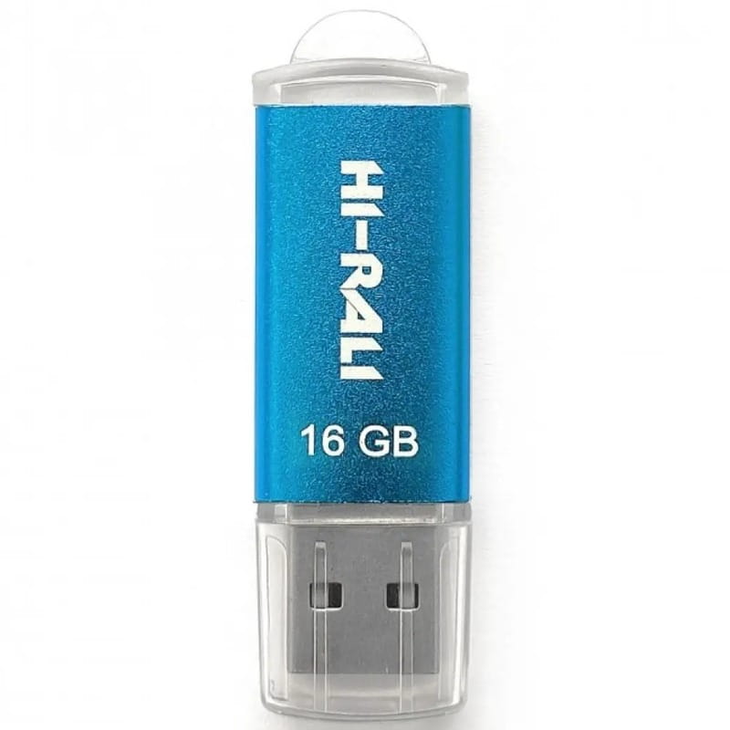 Флеш-накопитель USB 16GB Hi-Rali Rocket Series Blue (HI-16GBVCBL)