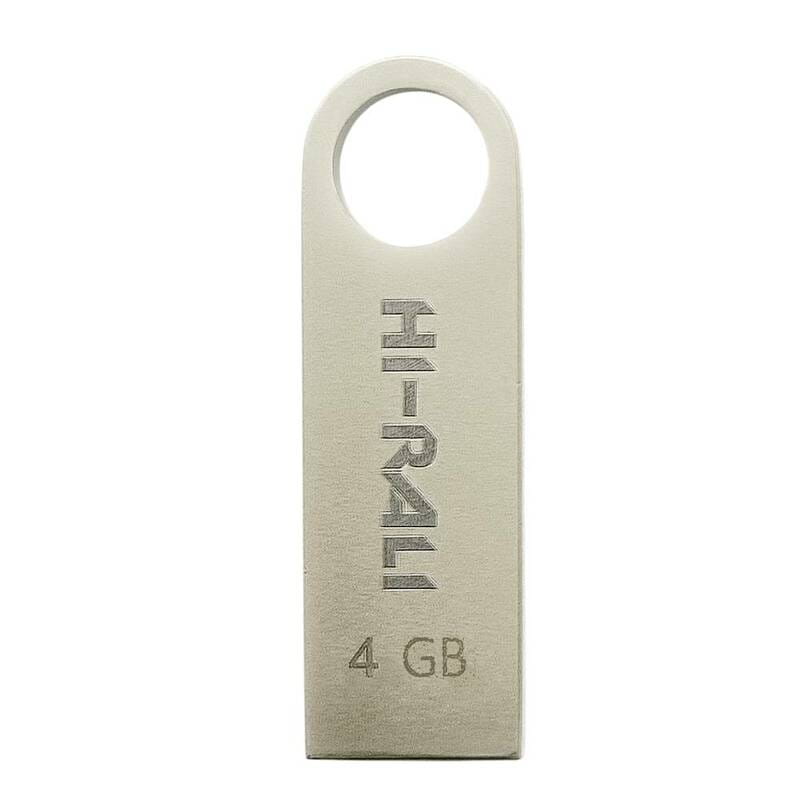 Флеш-накопитель USB 4GB Hi-Rali Shuttle Series Silver (HI-4GBSHSL)