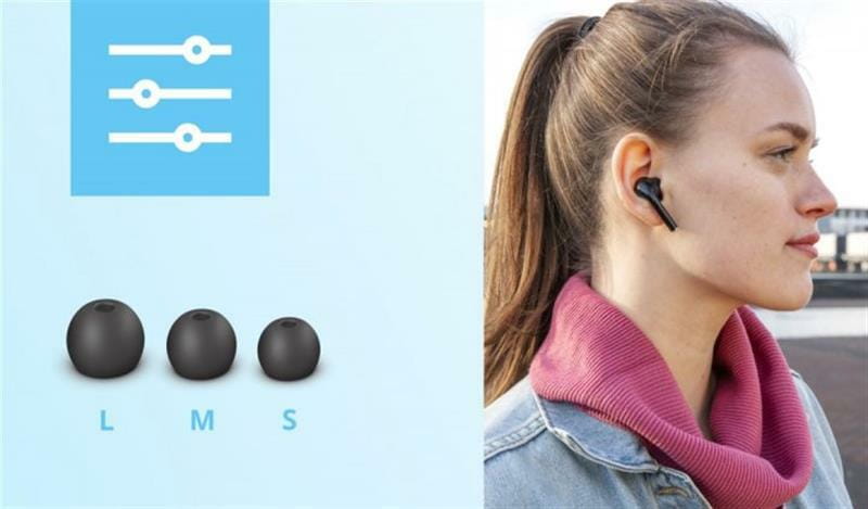 Bluetooth-гарнитура Trust Nika Touch True Black (23554)