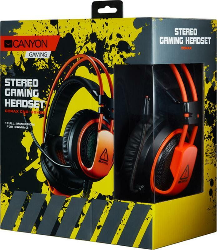 Гарнітура Canyon Corax CND-SGHS5A Black/Orange