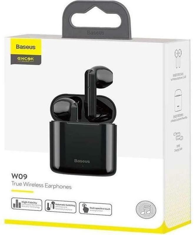 Bluetooth-гарнитура Baseus Encok TWS W09 Black (NGW09-01)