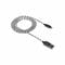 Фото - Кабель Canyon USB - Lightning (M/M), обплетення, 1 м, Dark Grey (CNE-CFI3DG) | click.ua