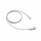 Фото - Кабель Canyon USB - Lightning 1м, Pearl White (CNE-CFI3PW) в обплетеннi | click.ua