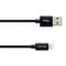 Фото - Кабель Canyon USB - Lightning (M/M), 8-pin, обплетення, 1 м, Black (CNE-CFI3B) | click.ua