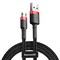 Фото - Кабель Baseus Cafule USB-microUSB, 1.5A, 2м Black/Red (CAMKLF-C91) | click.ua