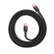 Фото - Кабель Baseus Cafule USB-C-USB-C, PD2.0 60W 1м Black/Red (CATKLF-G91) | click.ua