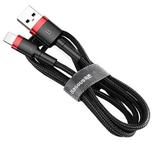 Кабель Baseus Cafule USB-Lightning, 0.5м Red-Black (CALKLF-A19)