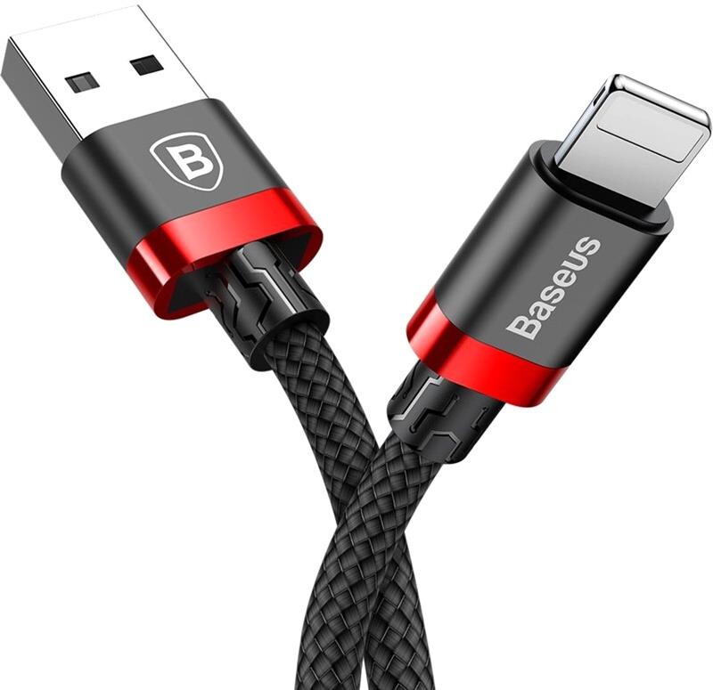 Кабель Baseus Cafule USB-Lightning, 0.5м Red-Black (CALKLF-A19)