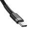 Фото - Кабель Baseus Cafule USB-C-USB-C, PD2.0 60W 2м Black/Grey (CATKLF-HG1) | click.ua