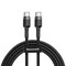 Фото - Кабель Baseus Cafule USB-C-USB-C, PD2.0 60W 2м Black/Grey (CATKLF-HG1) | click.ua