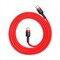 Фото - Кабель Baseus Cafule USB-C-USB-C, PD2.0 60W 1м Red (CATKLF-G09) | click.ua