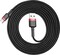 Фото - Кабель Baseus Cafule USB-USB-C, 2A, 3м Black/Red (CATKLF-U91) | click.ua