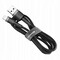 Фото - Кабель Baseus Cafule USB-Lightning, 2A, 3м Black/Grey (CALKLF-RG1) | click.ua