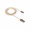 Фото - Кабель Canyon USB - Lightning 1м, Gold (CNE-CFI3GO) в обплетеннi | click.ua