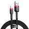 Фото - Кабель Baseus Cafule USB-Lightning, 2A, 3м Black/Red (CALKLF-R91) | click.ua