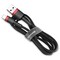 Фото - Кабель Baseus Cafule USB-Lightning, 2A, 3м Black/Red (CALKLF-R91) | click.ua