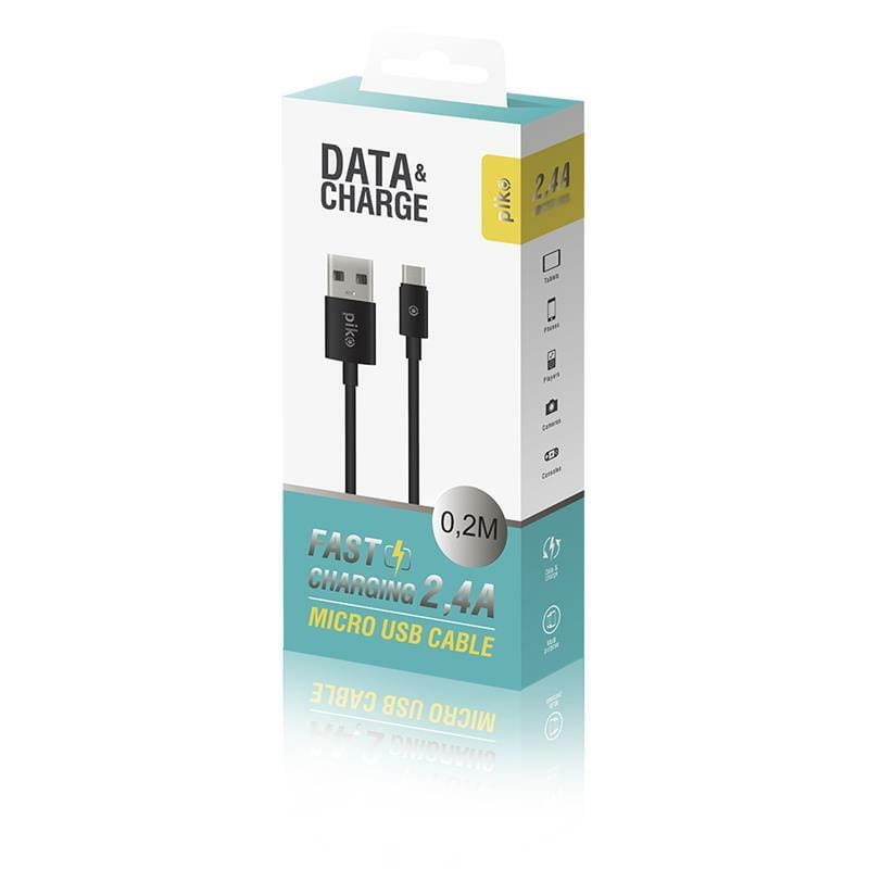 Кабель Piko CB-UM10 USB - micro USB (M/M), 0.2 м, Black (1283126493874)