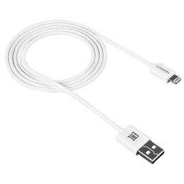 Кабель Canyon USB - Lightning (M/M) 1 м, White (CNE-CFI1W)