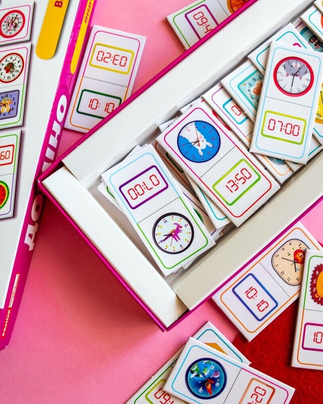 Розвивальна гра. Доміно. Вивчаємо час