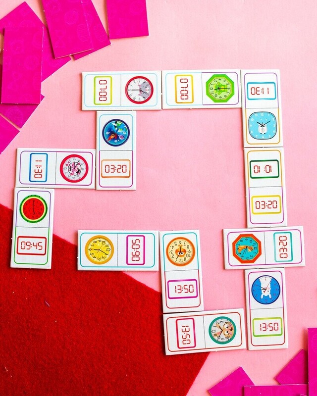 Розвивальна гра. Доміно. Вивчаємо час