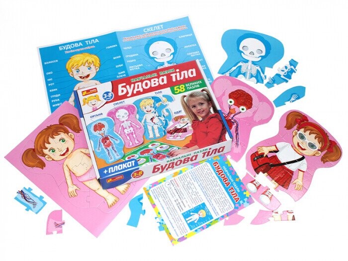 Навчальні пазли. Будова тіла