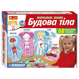 Навчальні пазли. Будова тіла