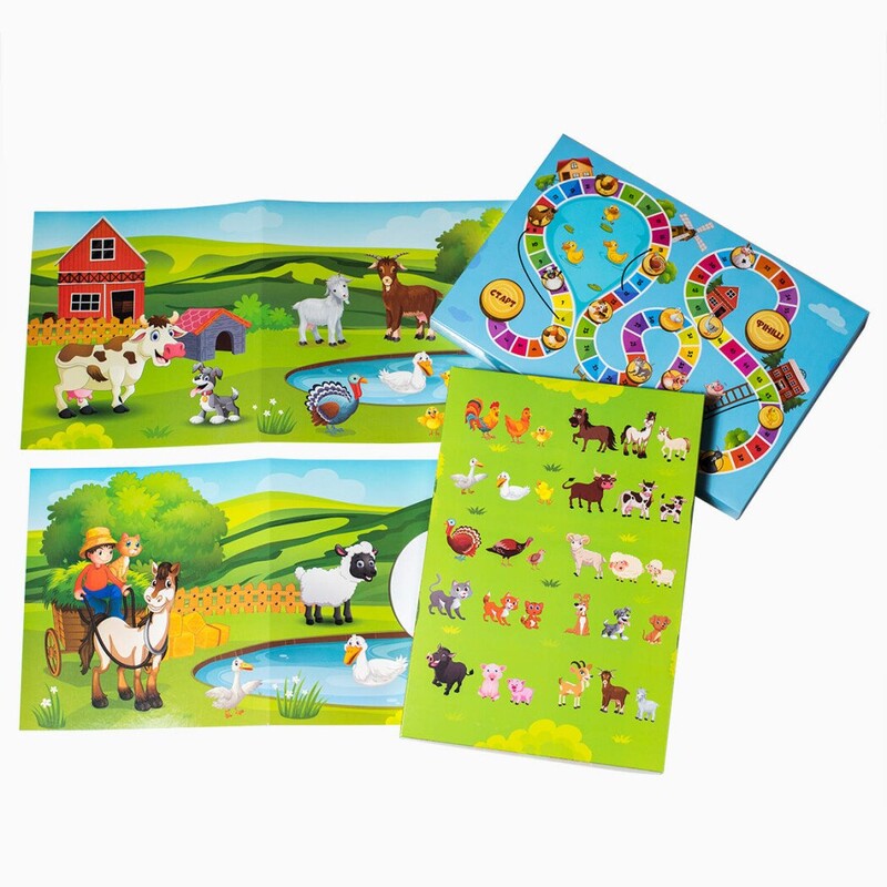 Навчальна гра. Тварини на фермі. Розроблено на основі методу Монтессорі