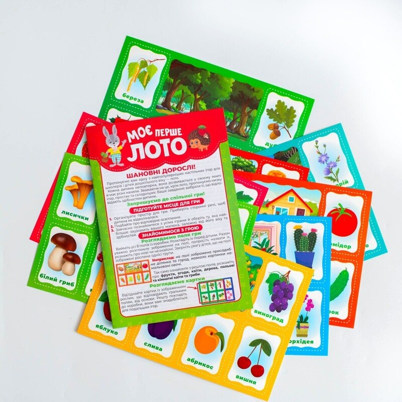 Моє перше лото. Вивчаємо рослини