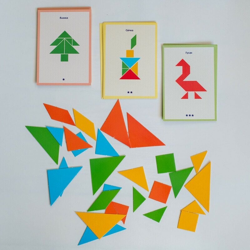 Настільна гра. Головоломка. Танграм