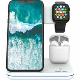 Беспроводное зарядное устройство Canyon CNS-WCS302W White