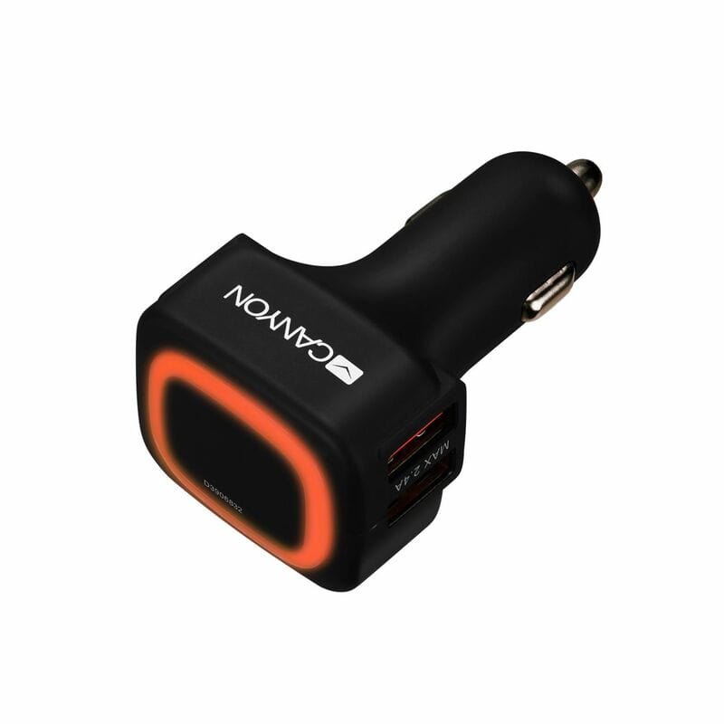 Автомобильное зарядное устройство Canyon (4USB, 4.8A) Black (CNE-CCA05B)