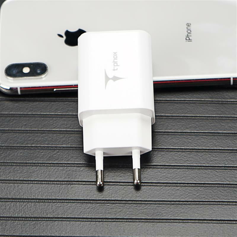 Сетевое зарядное устройство T-phox Pocket (2USBх2.1A) White