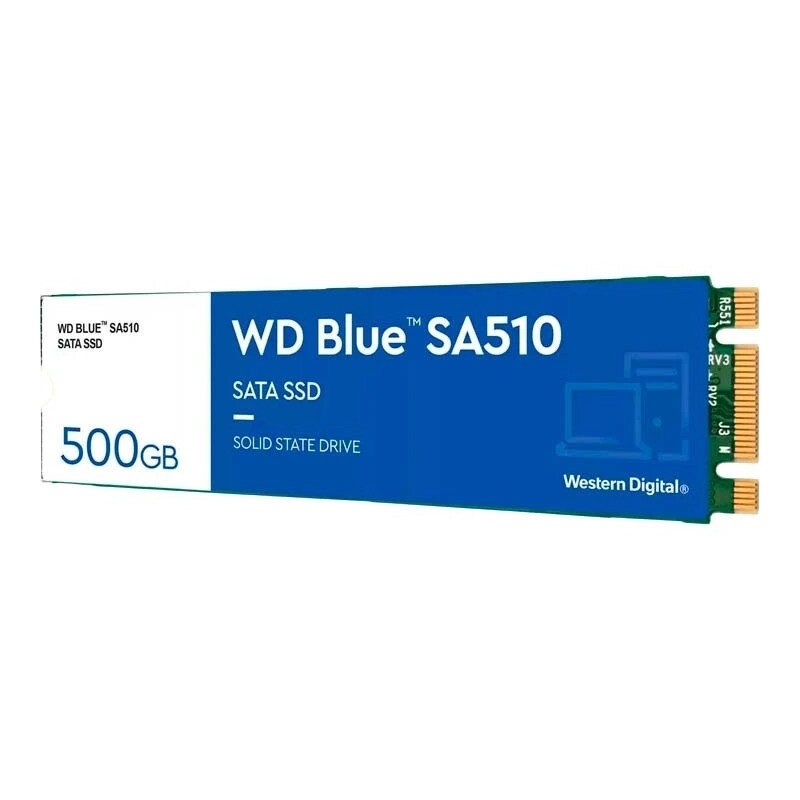 Накопитель SSD 500GB WD Blue SA510 M.2 2280 SATAIII 3D TLC (WDS500G3B0B)
