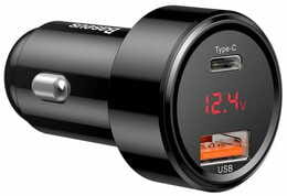 Автомобильное зарядное устройство Baseus Magic (2USB, 6A) QC3.0 Black (CCMLC20C-01)
